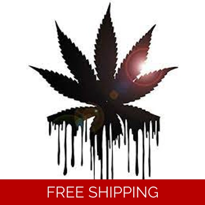 Leaf Drip Marijuana 420 Weed Bud Die Cut Vinyl Decal sticker